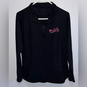 Sport-Tek Ladies women's Stretch 1/2-Zip Pullover sweatshirt Black XL ‎  #241